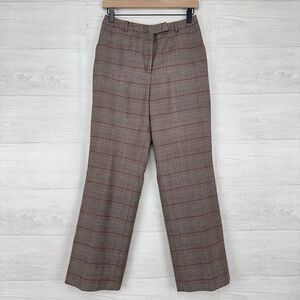 Vintage Stanley Blacker Trouser Pants Women 24 Houndstooth Hi Rise Wool Straight